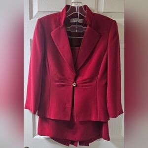 Tahari ASL Women's Red Blazer Size 4p